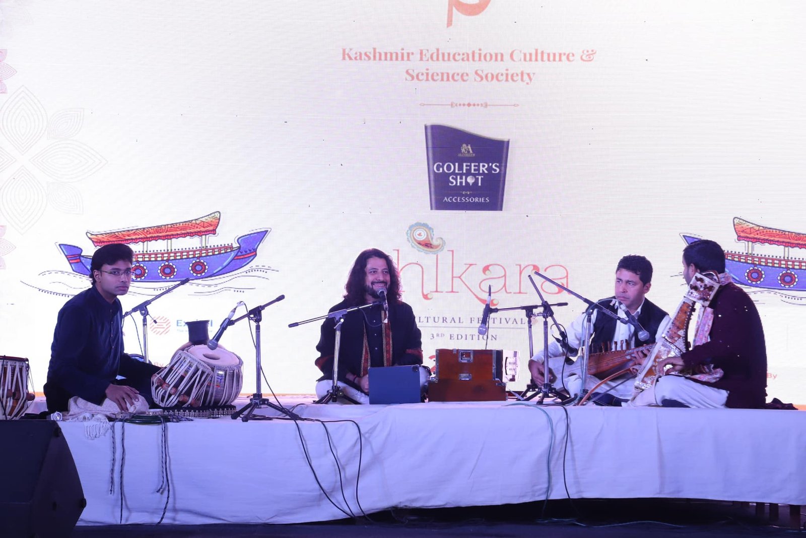 Performing with tabla and rabab at the Shikara Cultural Festival for KECSS
