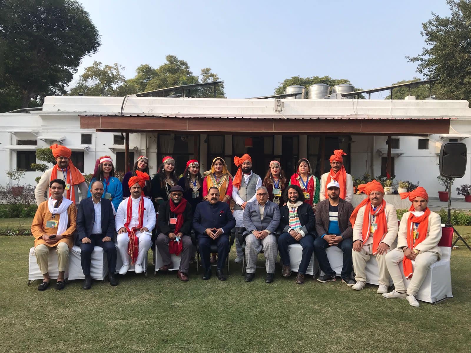 With the 2023 Jammu & Kashmir tableau team and artists